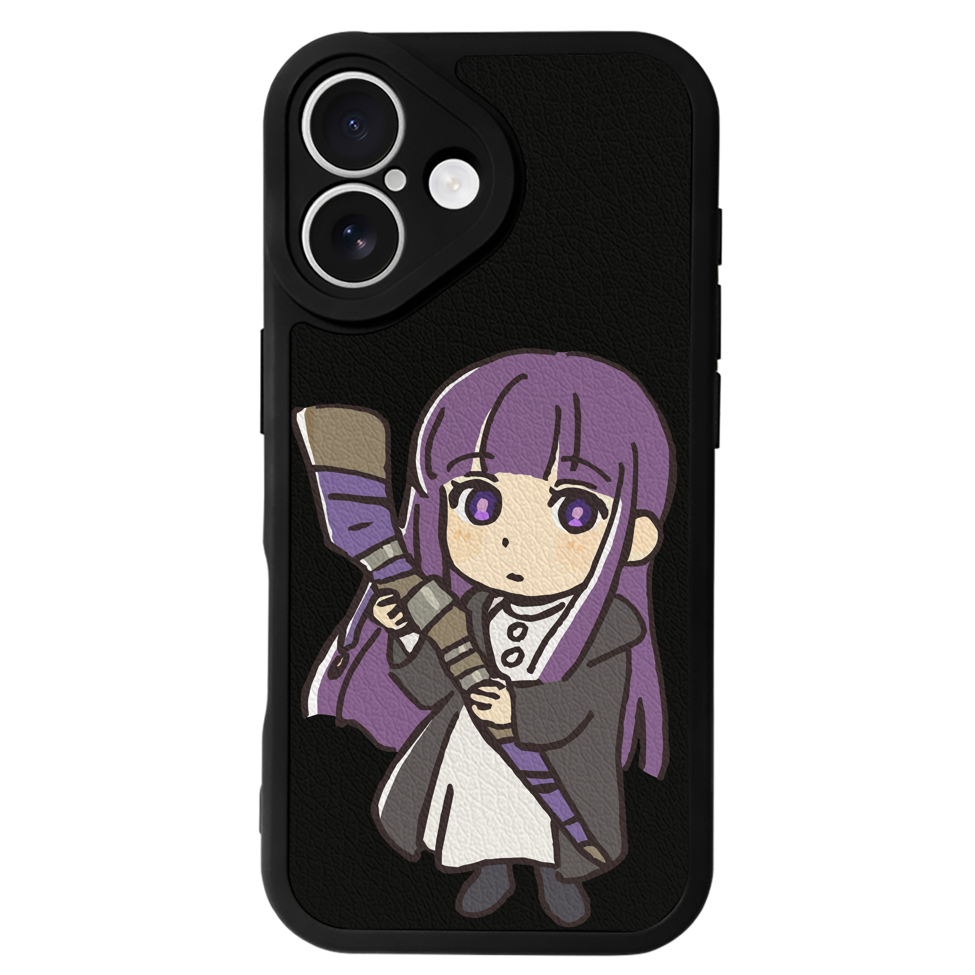 （画像用） 葬送のフリーレン Frieren 【iPhone 16シリーズ対応】シリコンスマホケース（レザー調） 材質：シリコン
